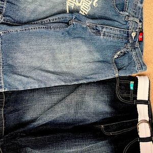 2 Boys Jeans Shorts. Gently used, worn once .